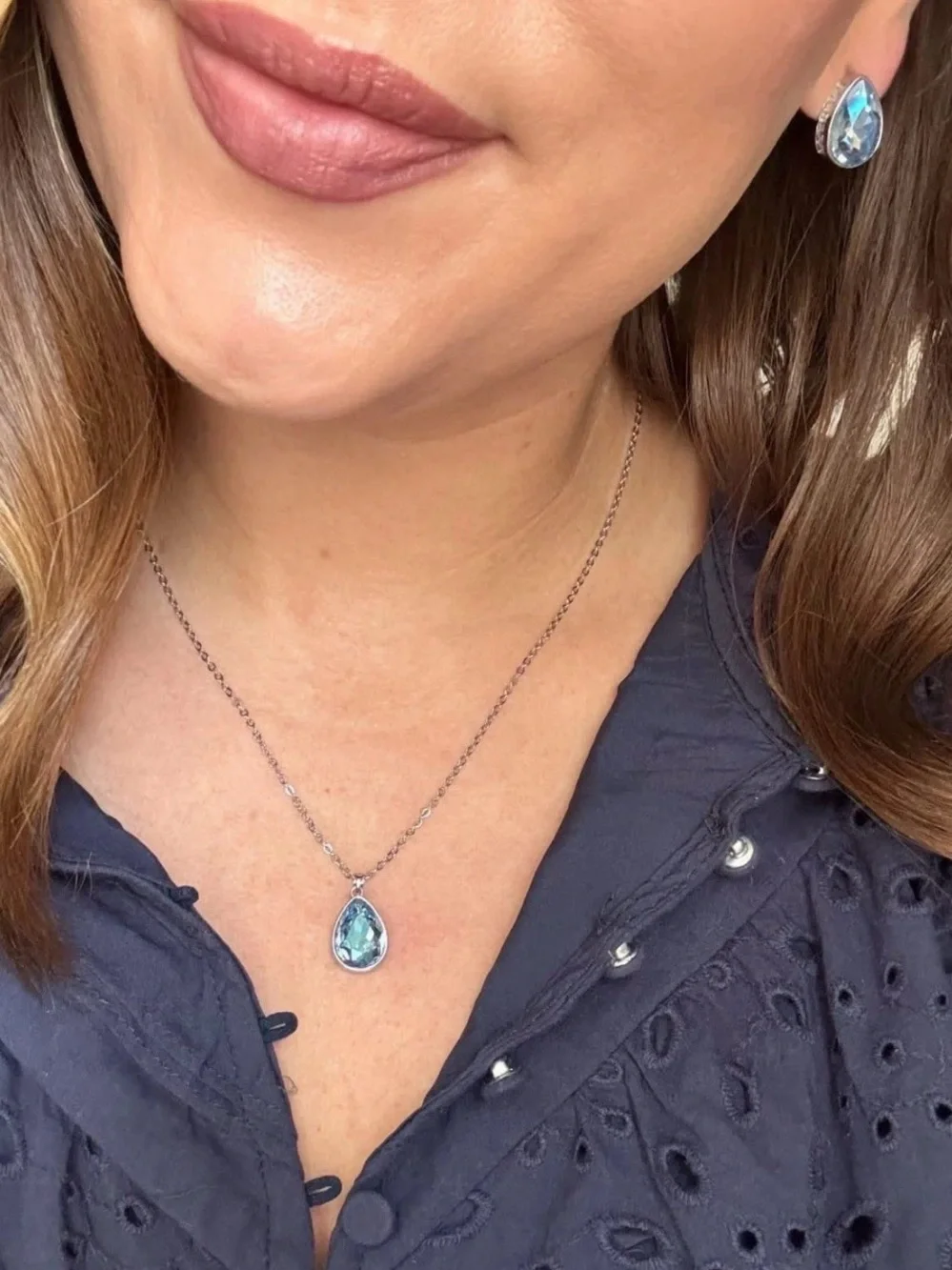 Park Lane Snowfall Necklace & Earring Set
